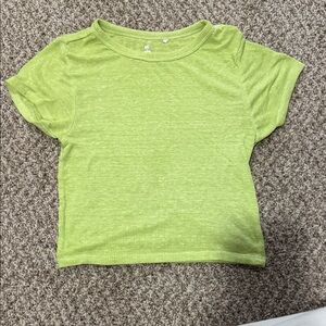 Green Crop Top
